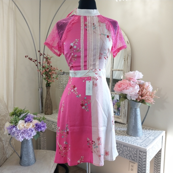 🍒NWT🍒 LIQUORISH ORIENTAL INSPIRED MINI DRESS - Picture 5 of 11